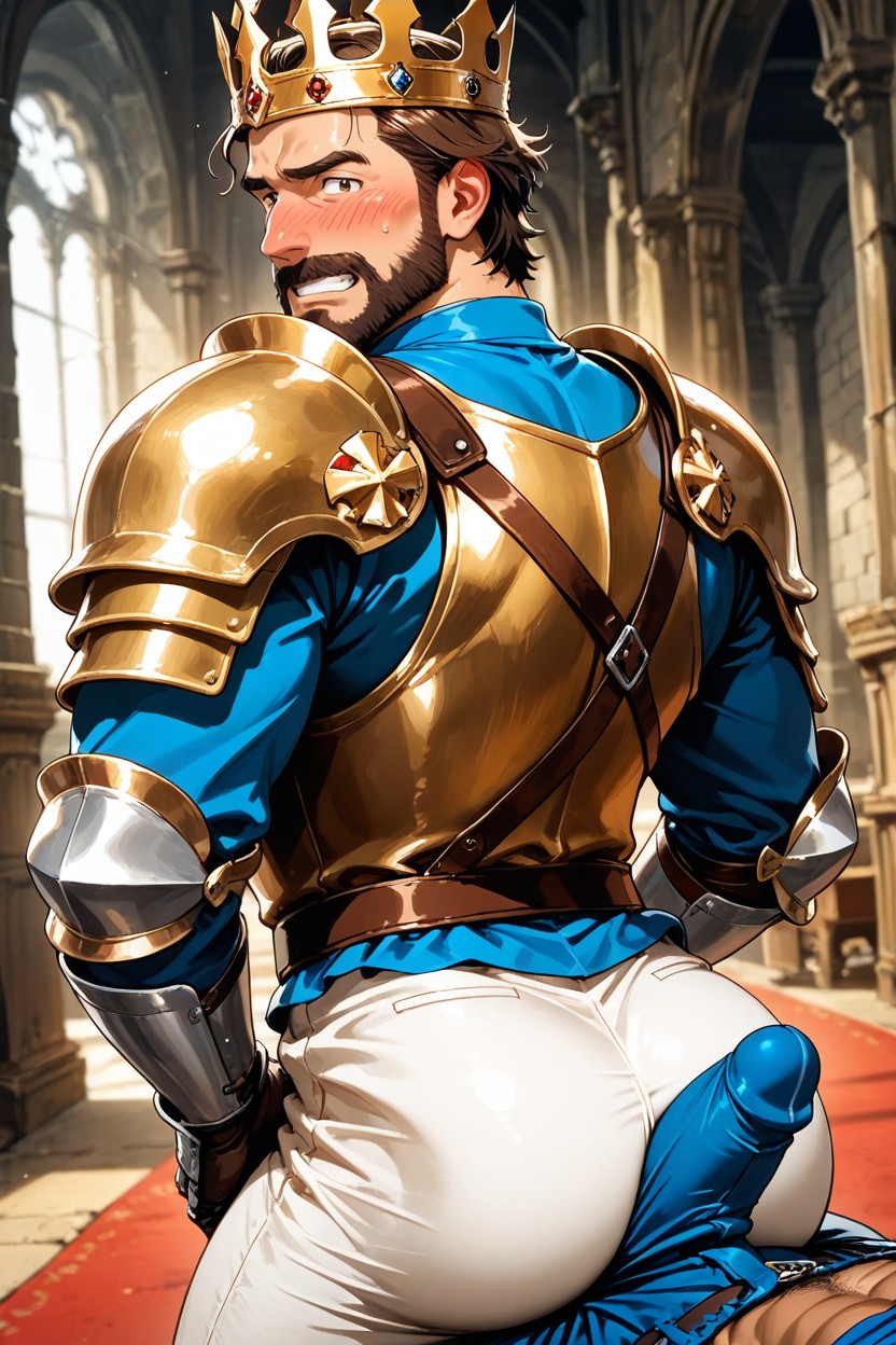 Dark Brown Skin, Medieval Armor, Medieval Knight Porno gay IA