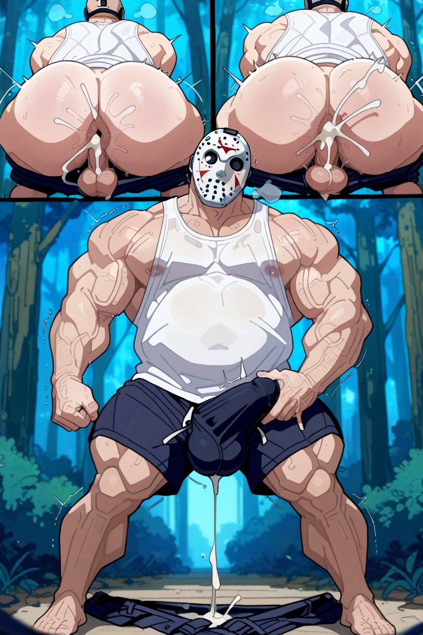 Multiple Views, Gigantic Penis, Kakure Artstyle AI Gay Porn