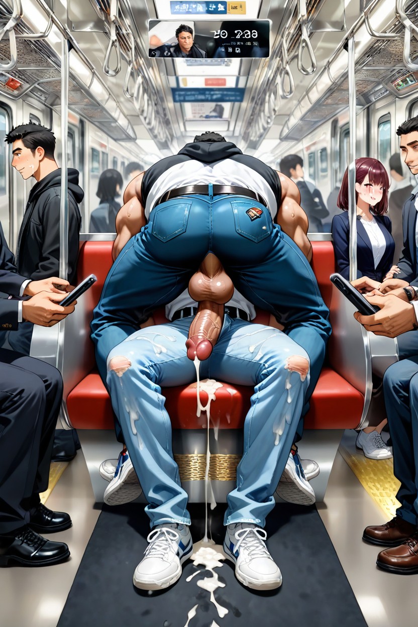 People, Cumshot, Sweat AI Gay Porn