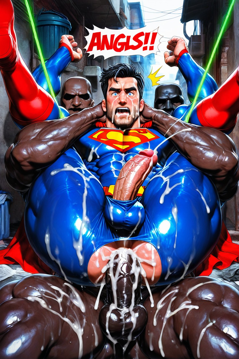 Cum On Clothes, Superman Costume, Cum On Thighs AI Gay Porn