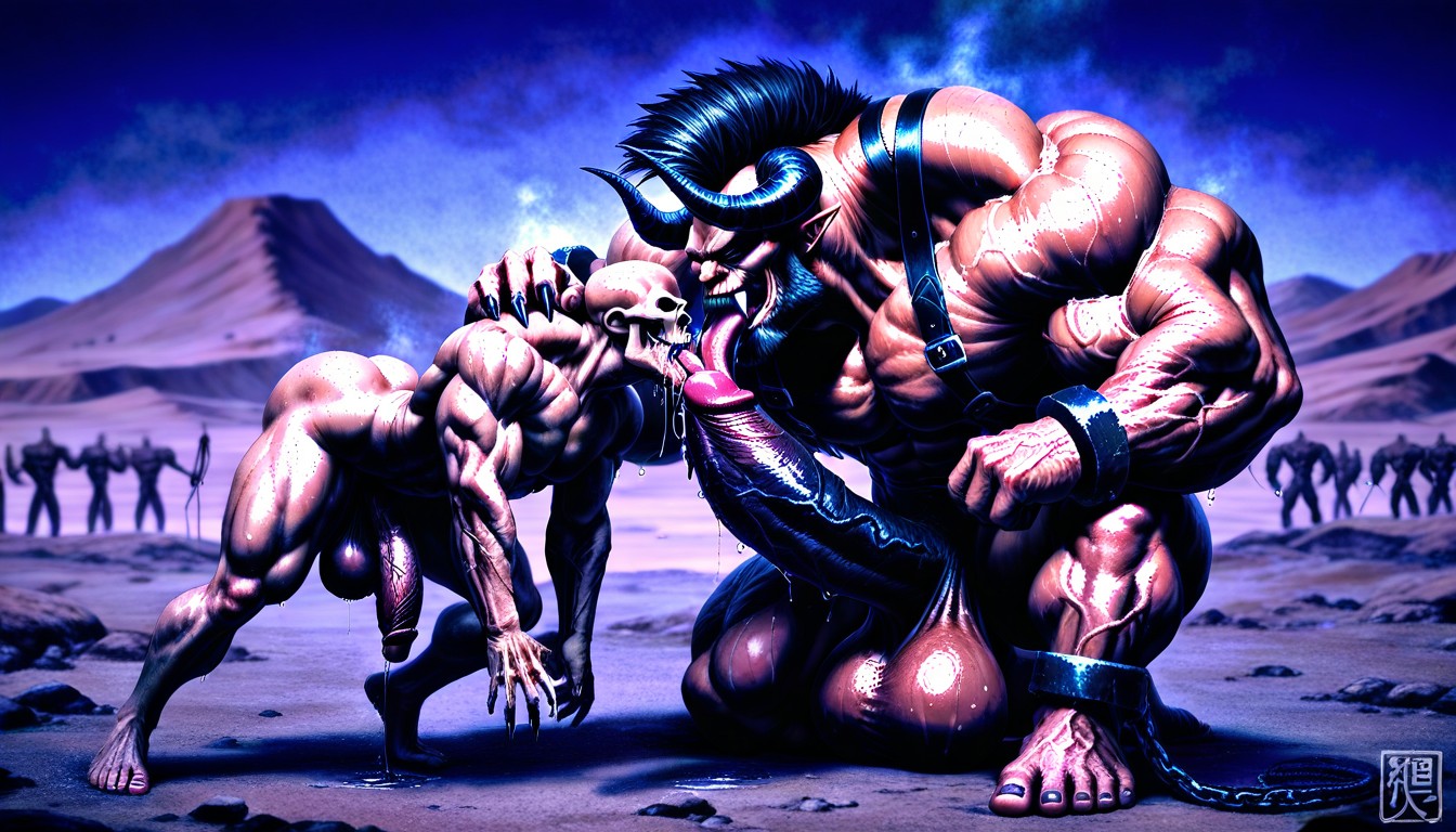 High Definition, Shackles On Hands And Ankles, Long Black Beard AI Gay Porn