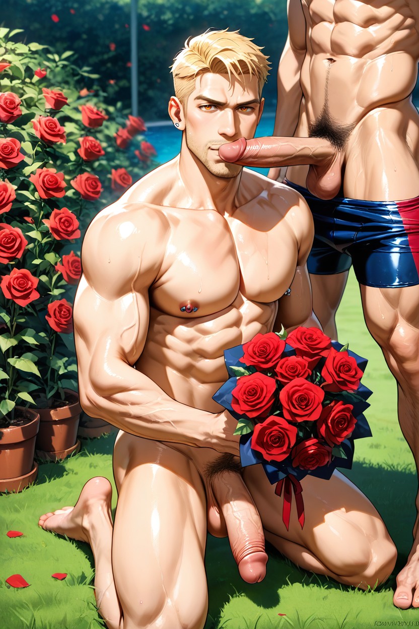 Large, Balls, Barefoot AI Gay Porn