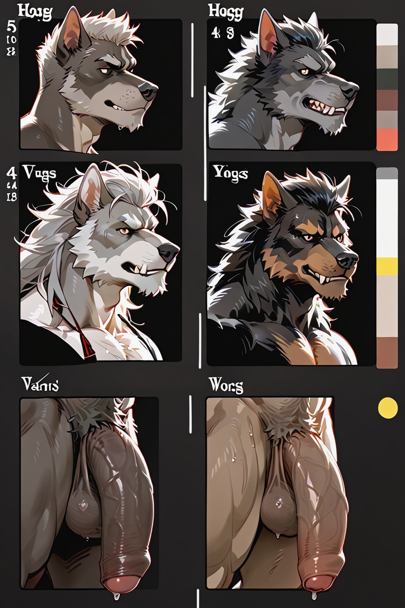 Furry, Tail, Muscular AI Gay Porn