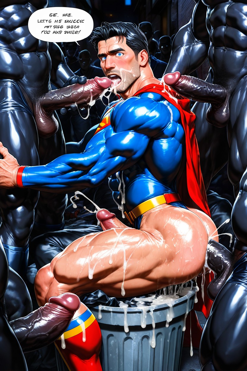 Dick, Big Dick, Cum On Stomach AI Gay Porn