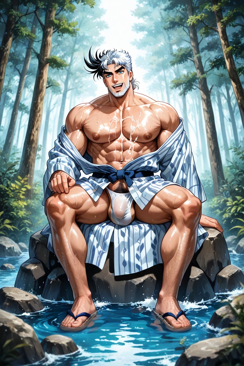 Perfect Face, Friendly Appearance, Happy AI Gay Porn