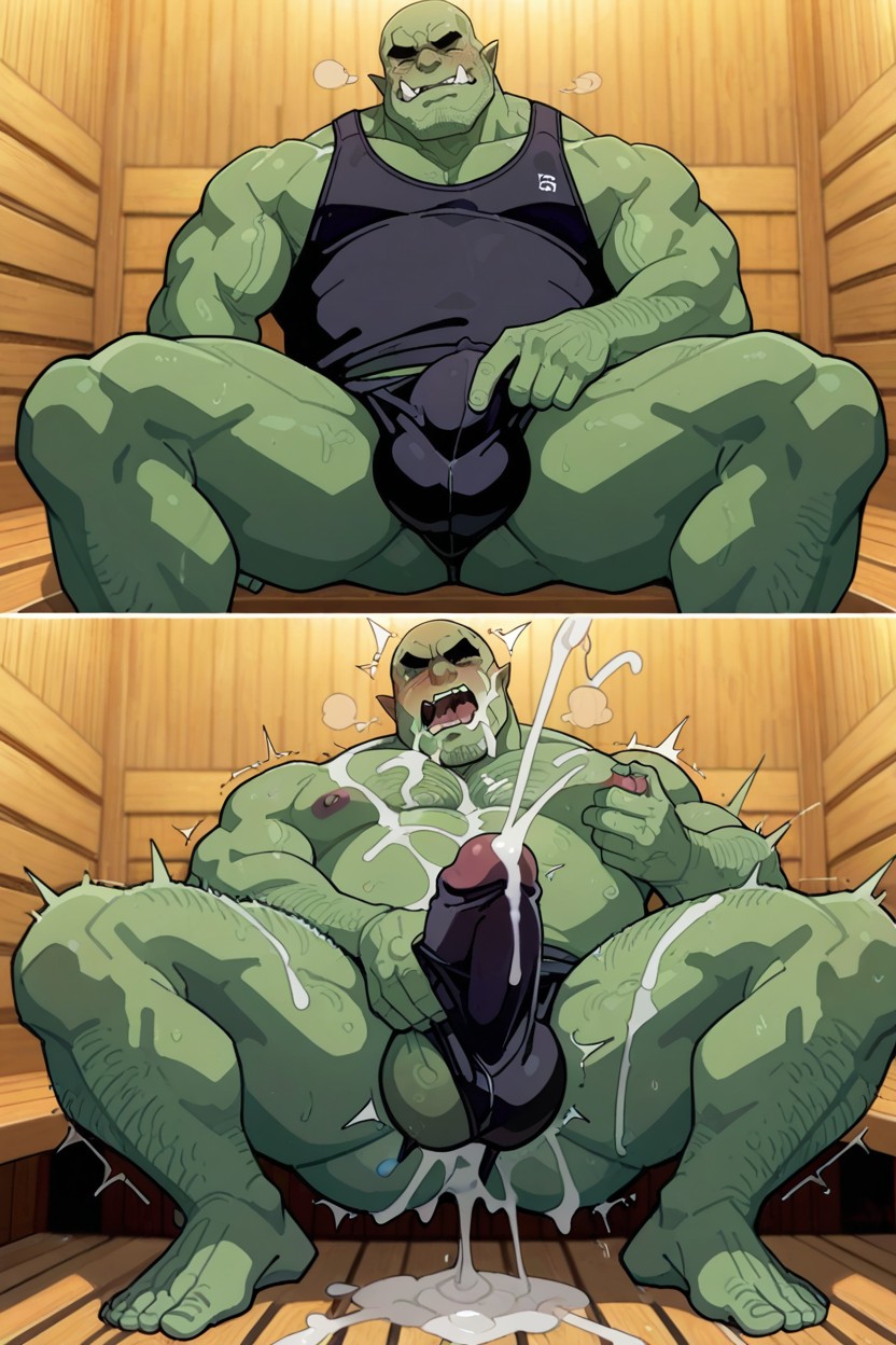 Full Body, Kakure Artstyle, Pinching Nipples Porno gay IA