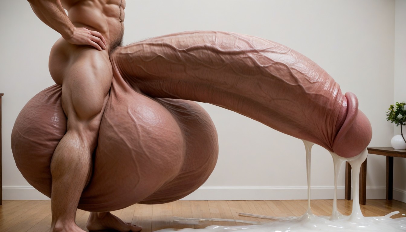 Erect Cock, Excessive Cumshot, 1 Person AI Gay Porn