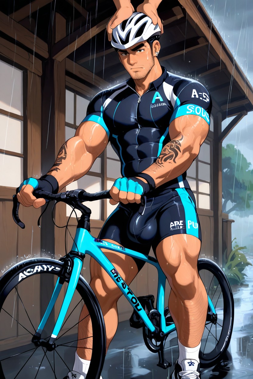 Bare Knees And Shins, Black Stubbles, Sideview AI Gay Porn