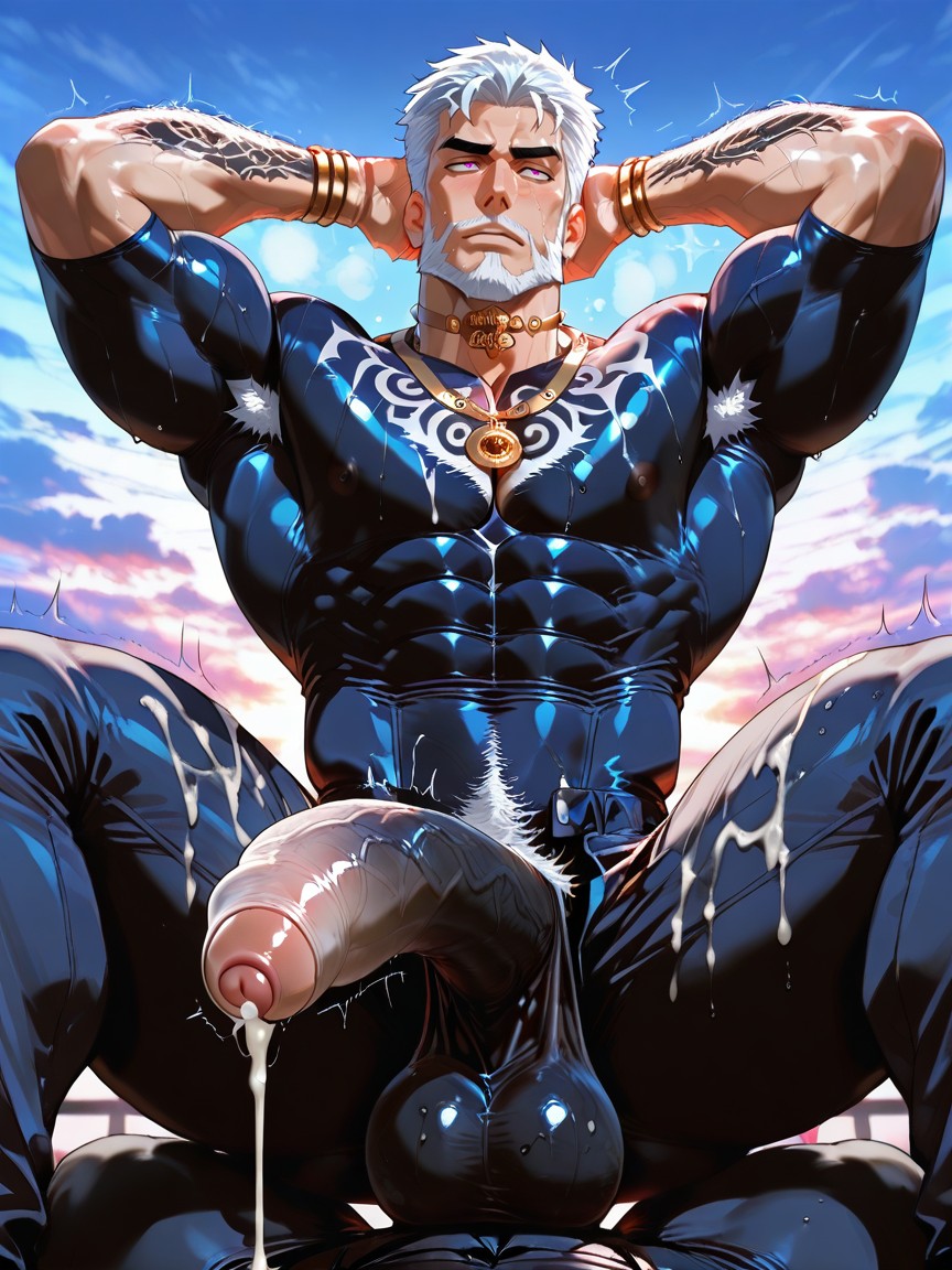 Stomach Bulge, Torrent Of Cum, Cum Pooling AI Gay Porn