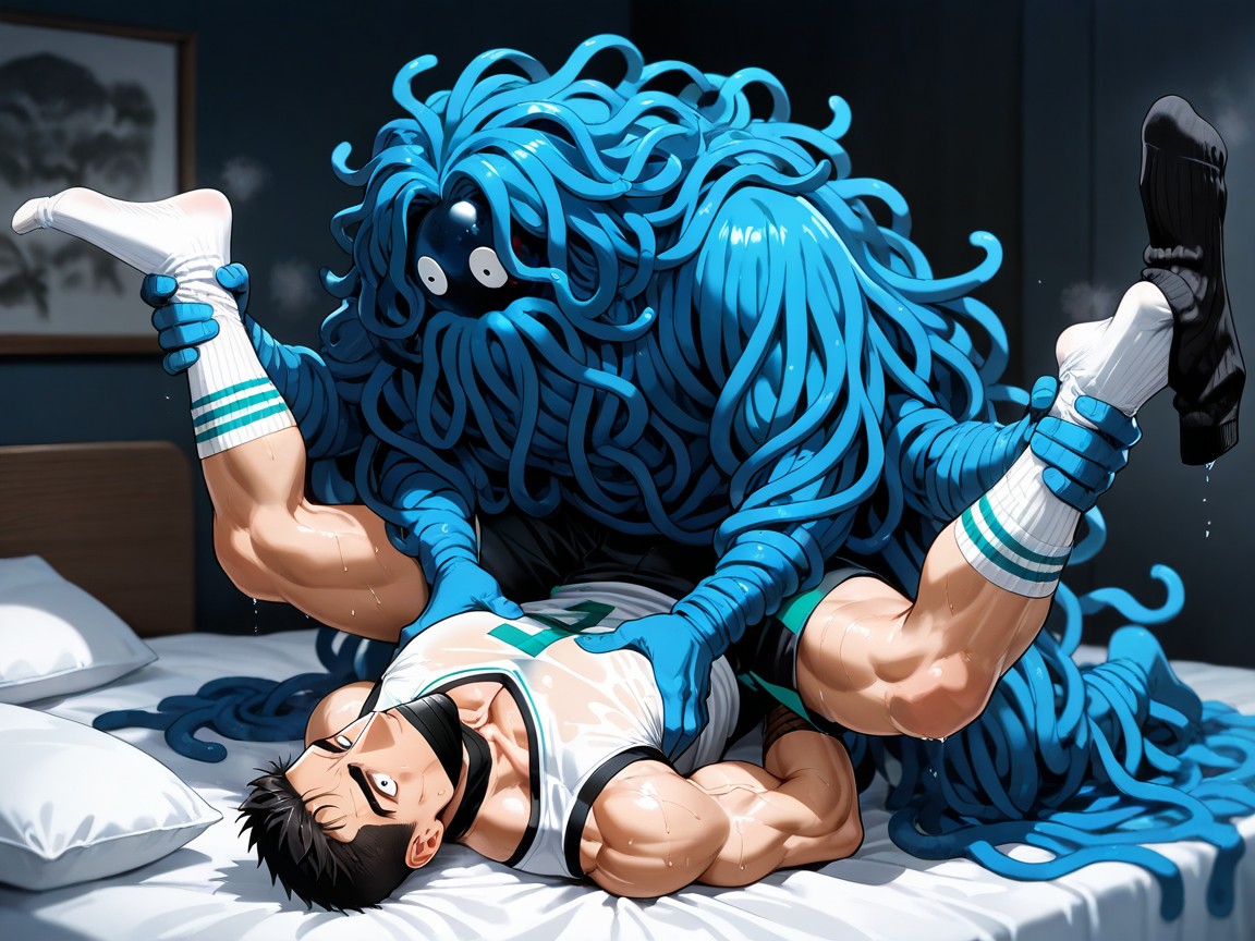Legs Spread, No Logo, Asian AI Gay Porn