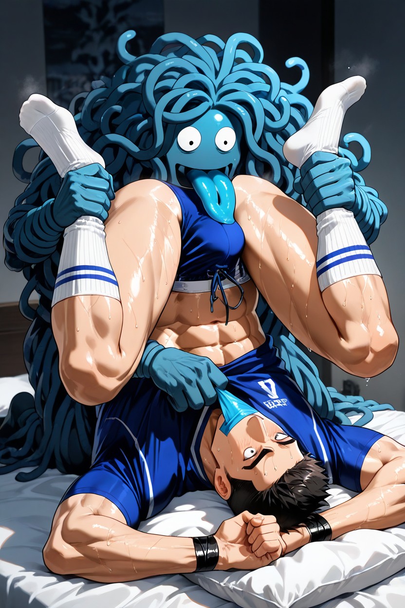 Ultra Detailed, Tangrowth Groping Asian From Behind, V-line AI Gay Porn