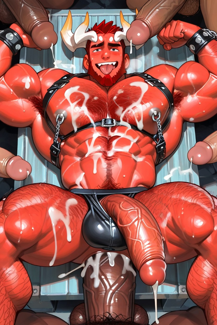 Cum On Face, 25+, Devil AI Gay Porn