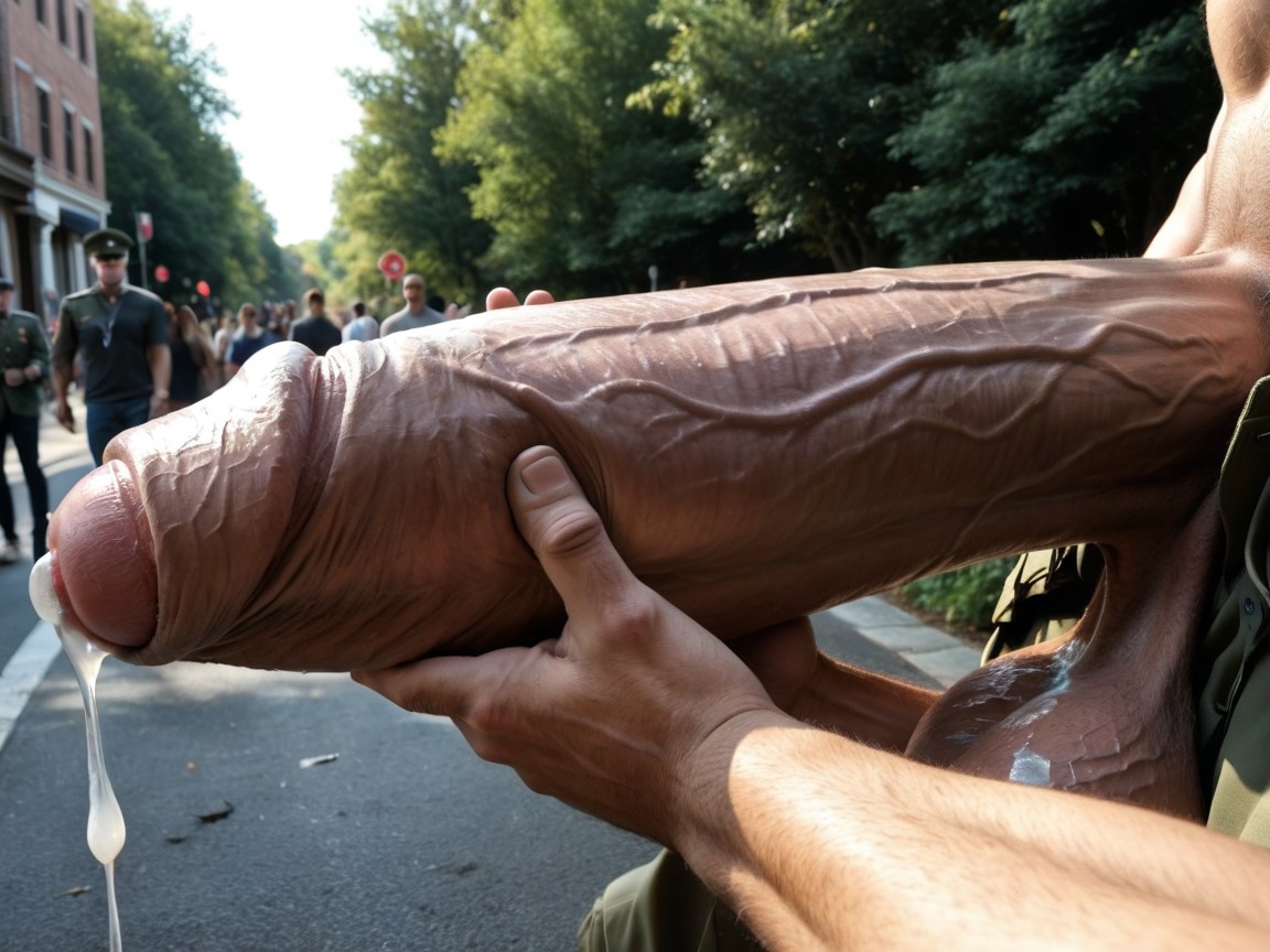 Huge Plump Balls, Impossibly Long And Thick Hyper Cock, Masculine AI Gay Porn