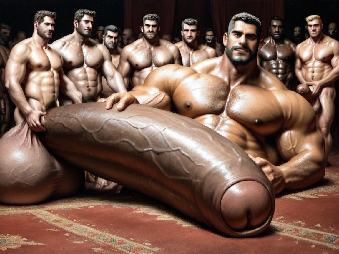 Realistic, Impossibly Long And Thick Hyper Cock, Correct Anatomy AI Gay Porn