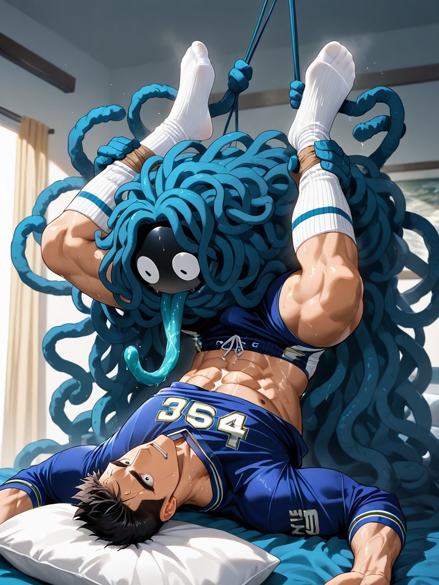 Sweat Vapor, Tangrowth Groping Asian From Behind, Close Up AI Gay Porn