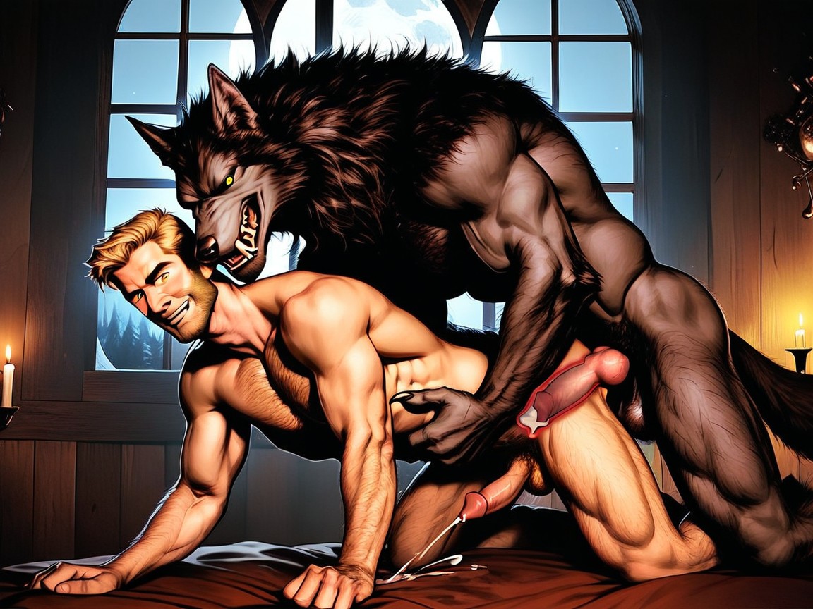 Furry Oversized Upper Body, 2 People, Large Pawed Feet AI Gay Porn