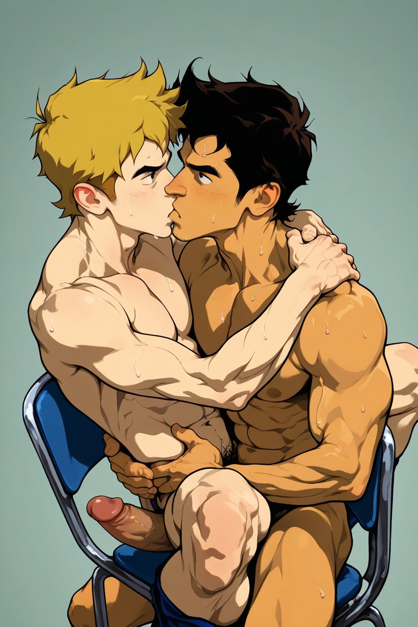 Squeezable, Brunette, Men Only AI Gay Porn