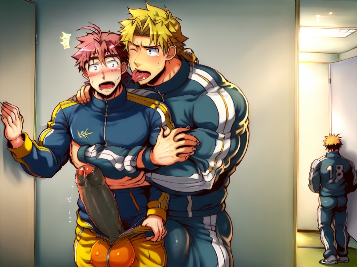 Keishin/ Kondou Yoshinori Manga, Blowjob, Keishin/ Kondou Yoshinori Artstyle AI Gay Porn