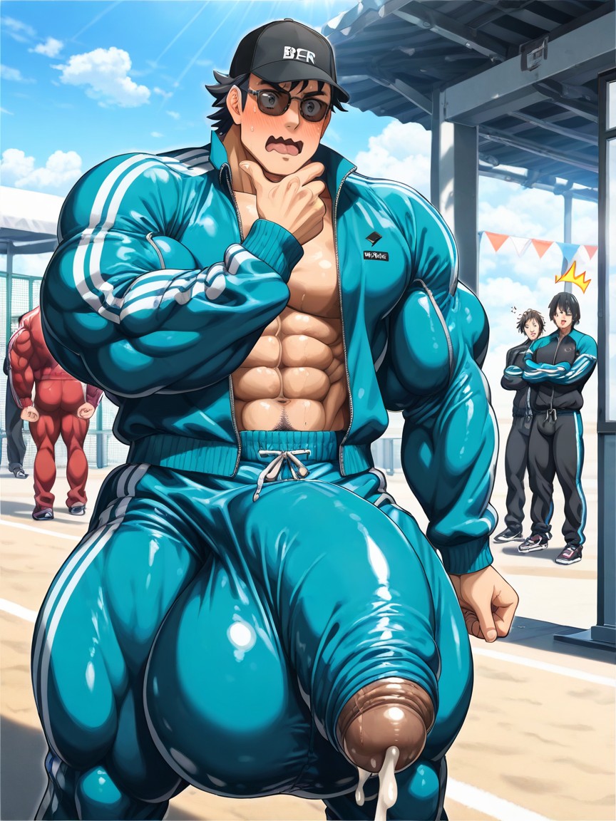 Jerking Off Dick, Keishin/ Kondou Yoshinori Manga, Gigantic Hyper Erect Pants Bulge AI Gay Porn