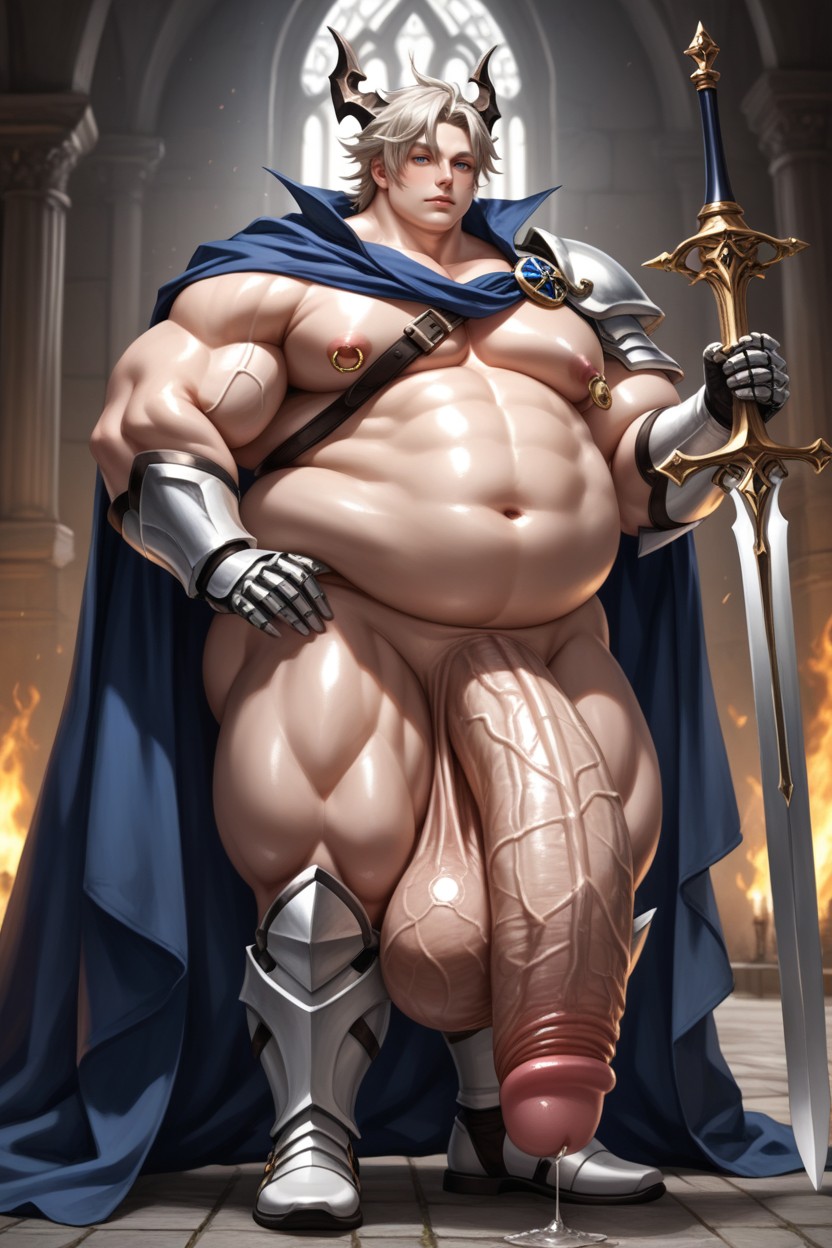 Wide Hips, Broad Shoulders, Shiny Skin AI Gay Porn