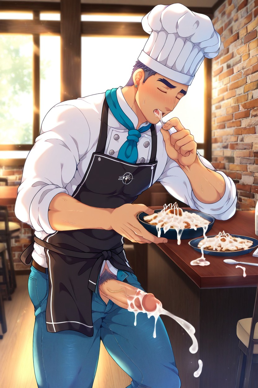 25+, Apron, Harem AI Gay Porn