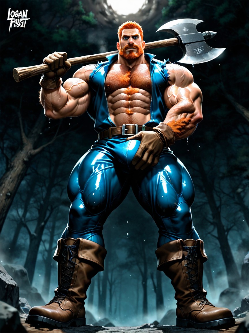 Full Body, Realistic Lighting, Macro Close-up Of The Character’s Muscle Definition AI Gay Porn