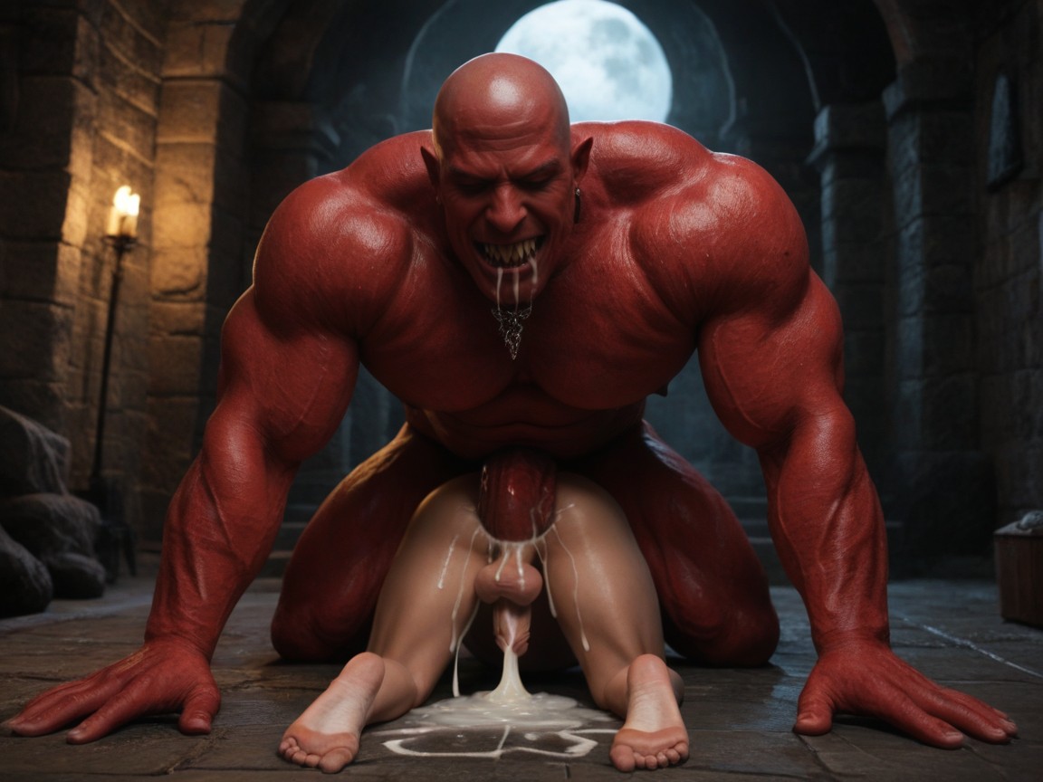 Man Stomach Bulged, Monster Sex, Meaty Ass AI Gay Porn