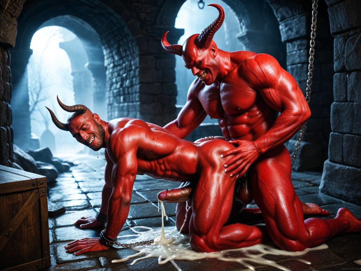 Giant Monster, Stretched Gaping Hole Filled With Massive Cock, Extreme Sex AI Gay Porn