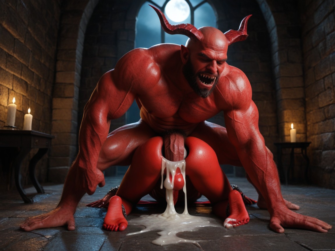 Wide Open Asshole, Demon Dick, Gaping Hole Porno gay IA