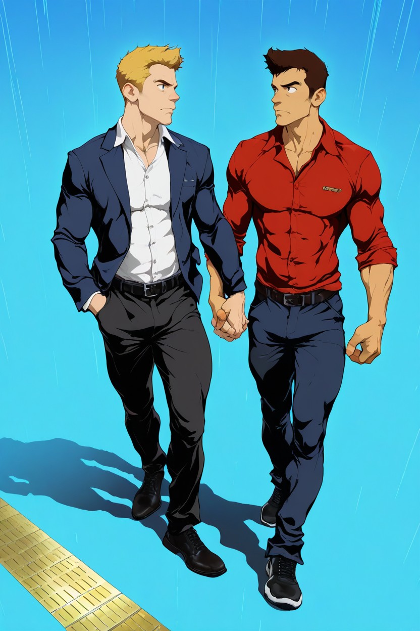 Male Body, Holding Hands, Beitemian AI Gay Porn