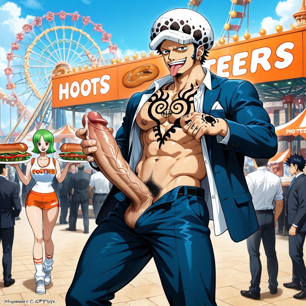 Big Dick On The Hotdog Plate, Two Men, Dick Pearling AI Gay Porn