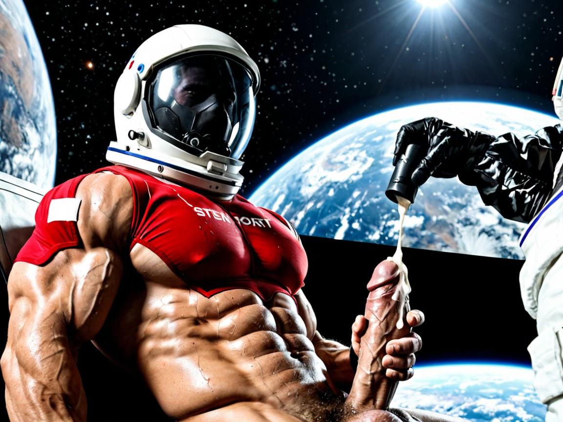 Hdr Background, Open Clothes, Oversize Muscles AI Gay Porn