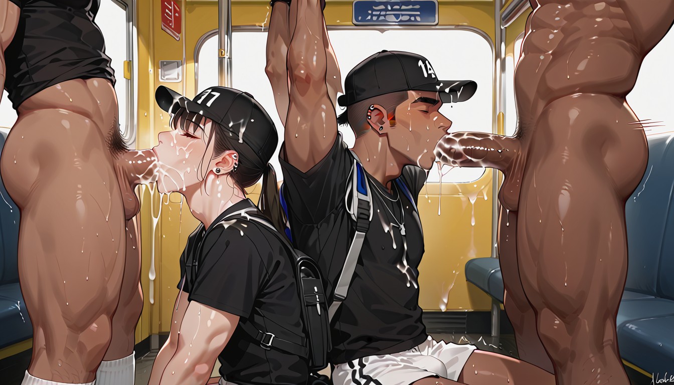 No Body Woman, Harem, Muscular AI Gay Porn