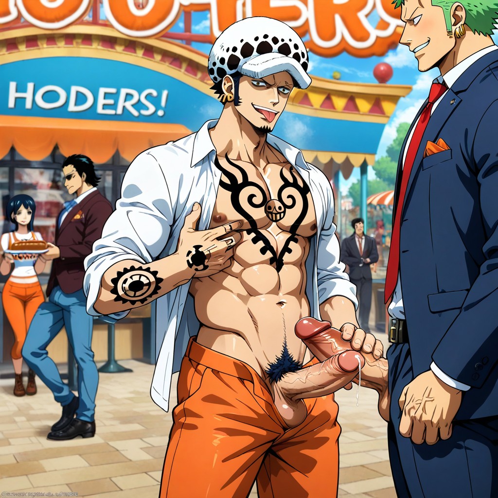 Two Men, Steamy, Offical Anime Art AI Gay Porn
