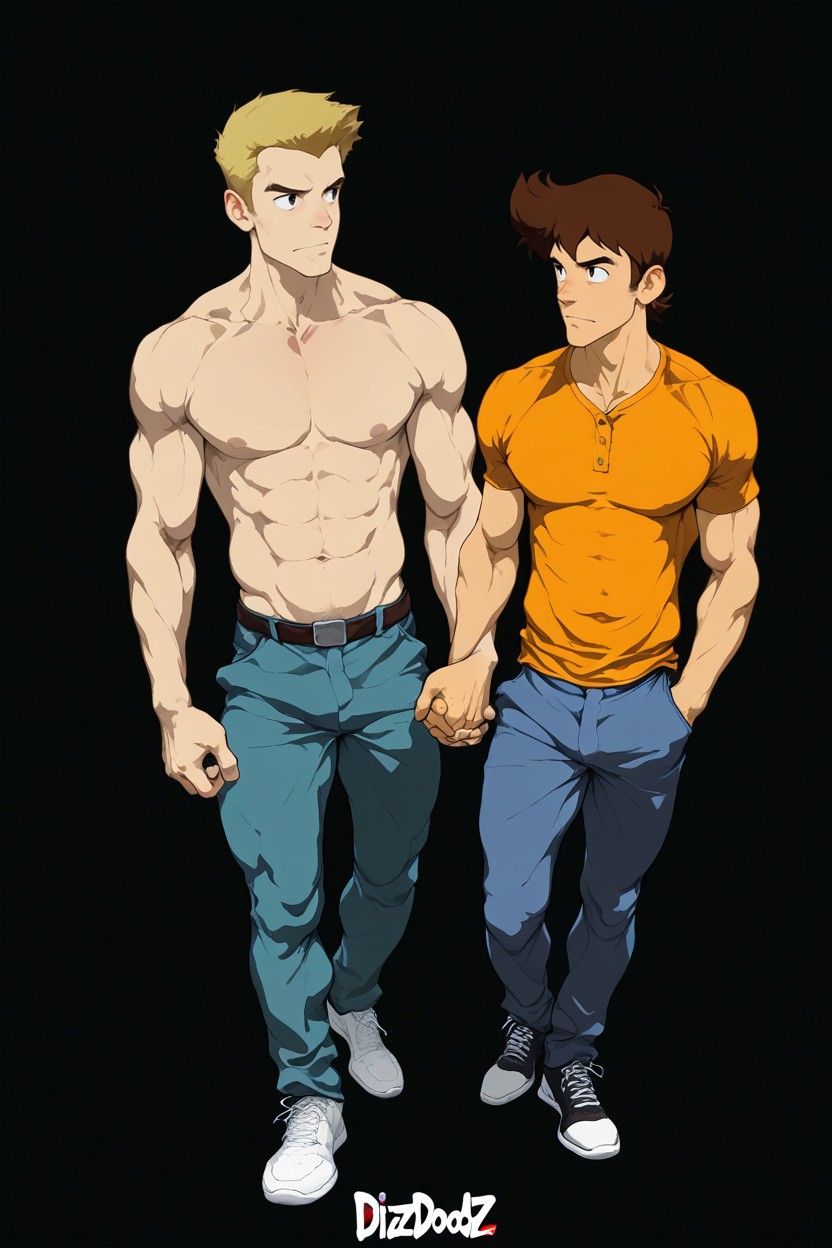Male, Gay, Strong Lines AI Gay Porn