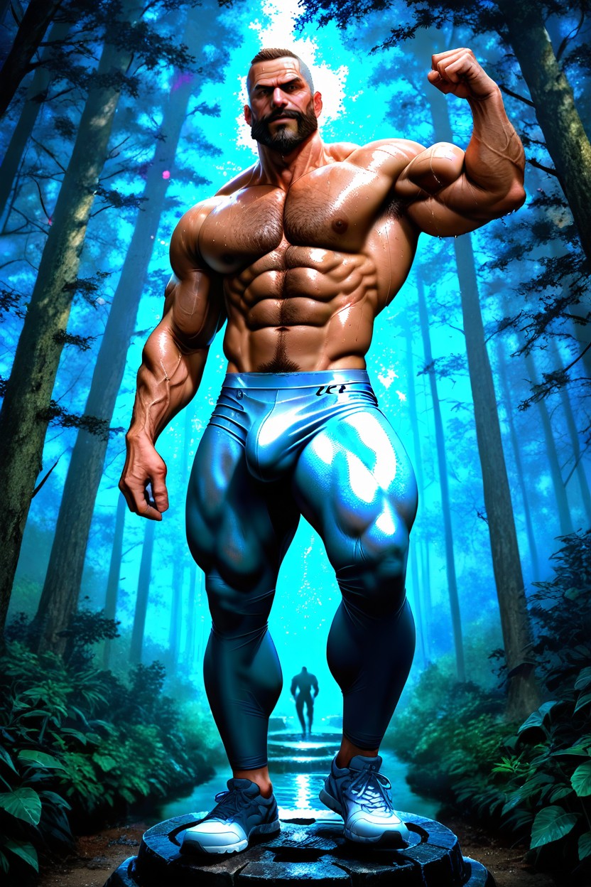 1 Person, Southern European, Full Body AI Gay Porn