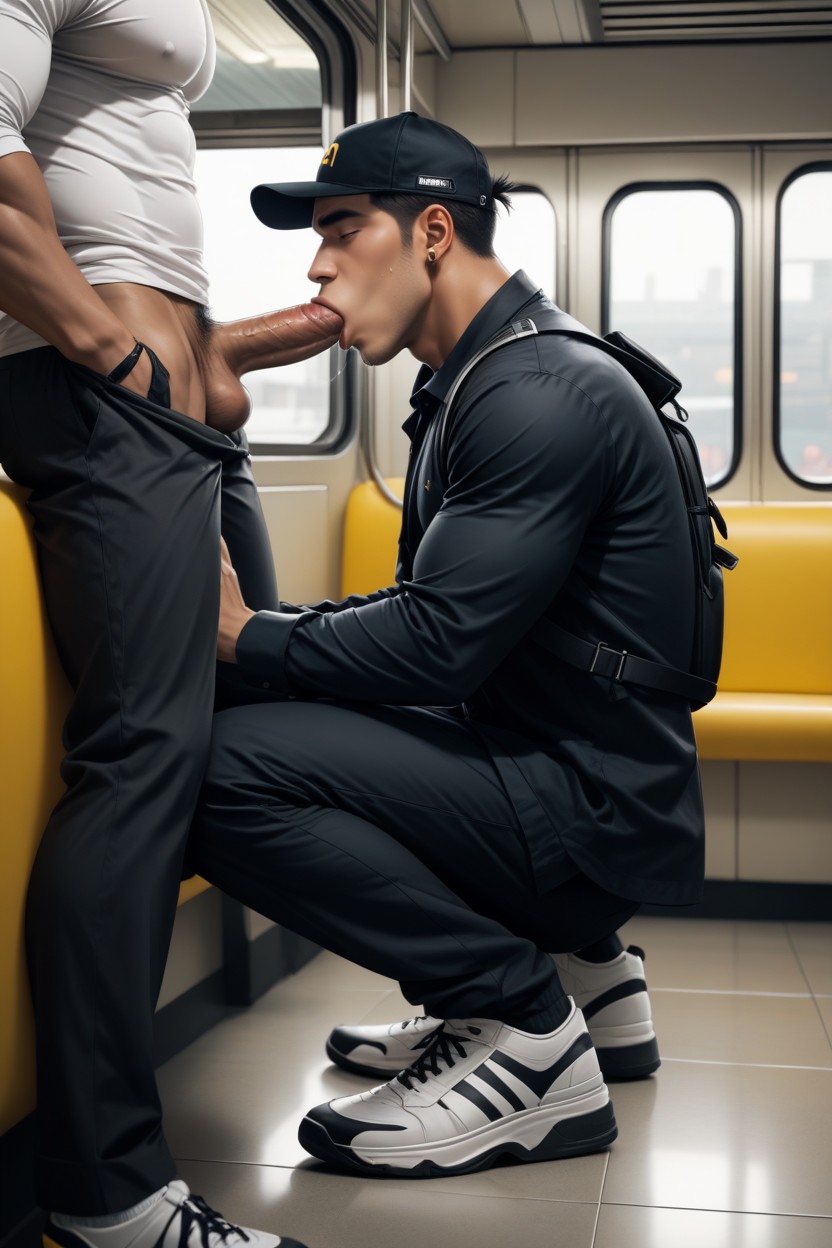 Subway, 18+, Backpack AI Gay Porn