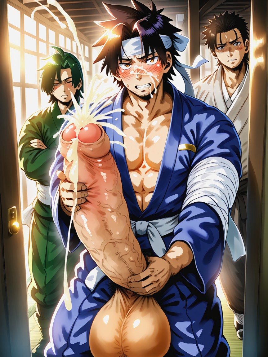 Keishin/ Kondou Yoshinori Artstyle, Tired Face , Pov AI Gay Porn