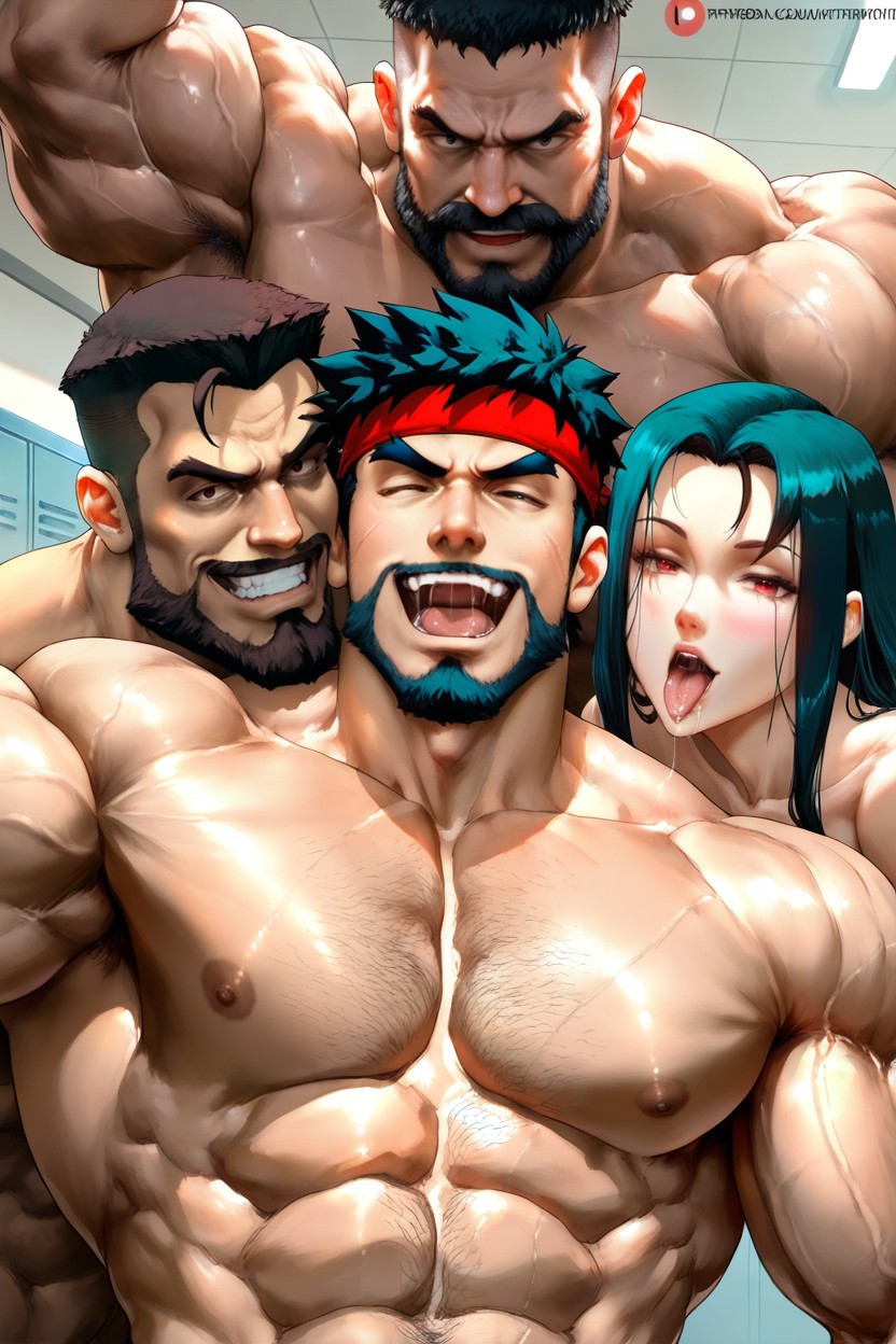 Doing Sex Againts The Gym Locker Room, Evil Smile, Cutesexyrobutts AI Gay Porn