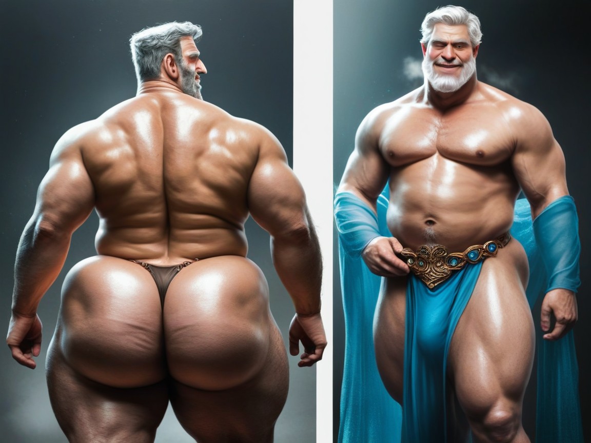 Blue Eyes, Ash Hair, Biggest Ass In The World AI Gay Porn