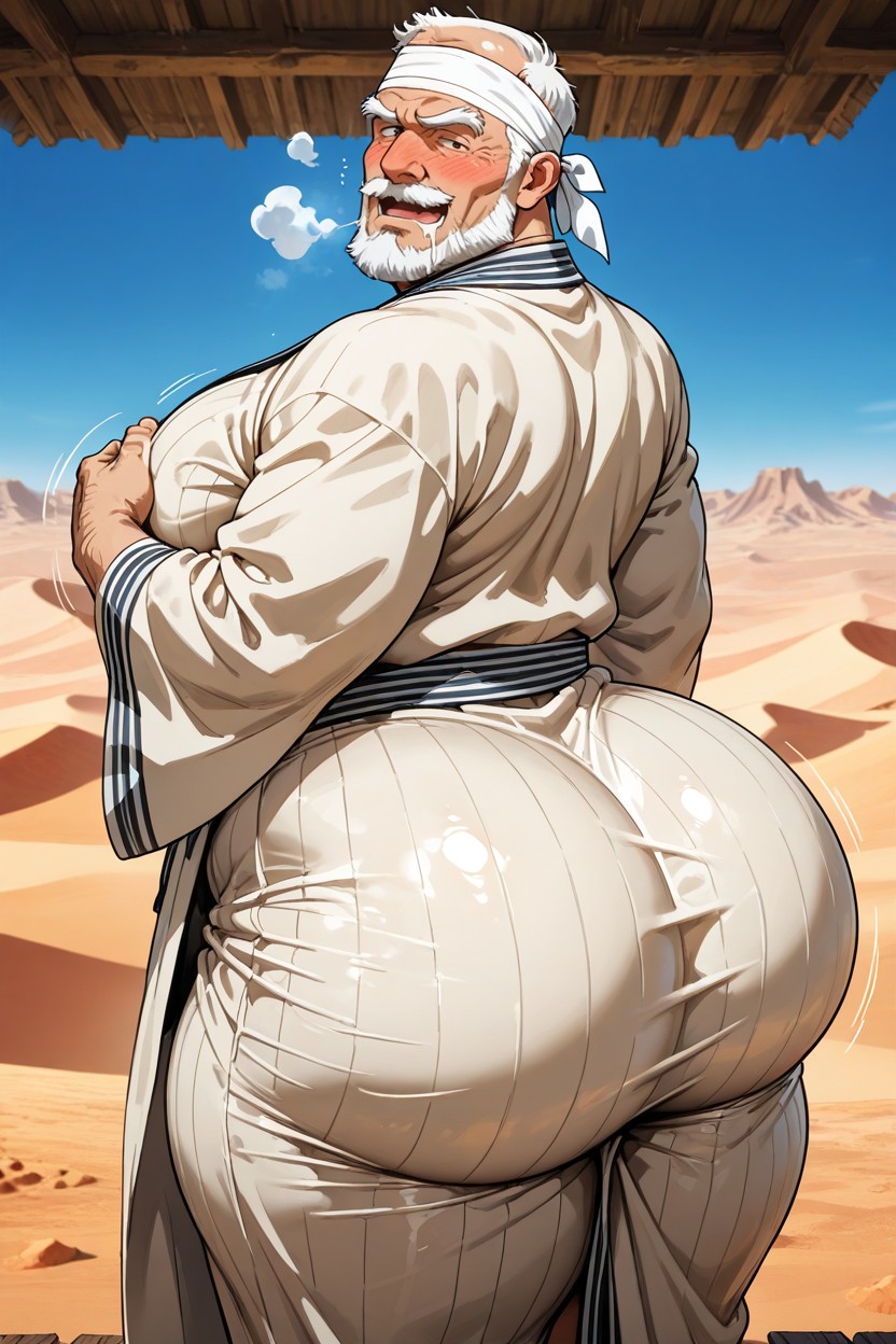 In Heat, Huge Thighs, Immense Hyper Colossal Enormous AI Gay Porn