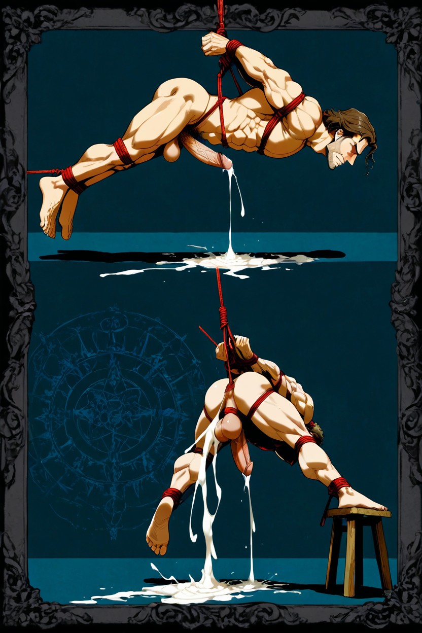 Ashamed Face, Full Body, Dynamic Poses AI Gay Porn