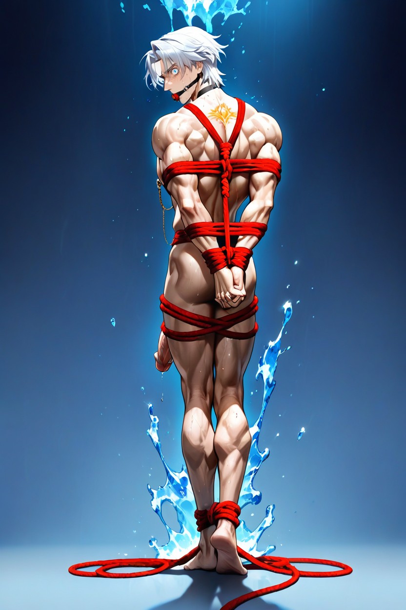 Large, Fit, Full Body AI Gay Porn