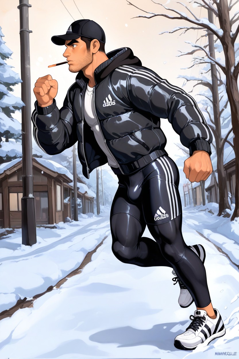 Bulge Sticks Out, 側面図, 18+ ゲイAIポルノ