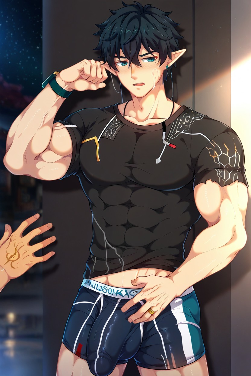 ペニスの膨らみ, K, Mikkoukun Art Style ゲイAIポルノ