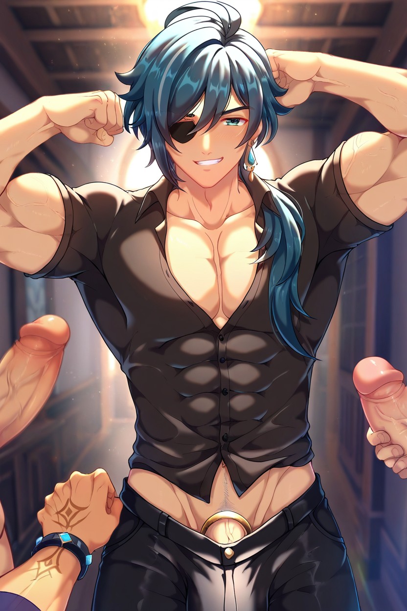 1人, Tall And Toned, 大きい ゲイAIポルノ