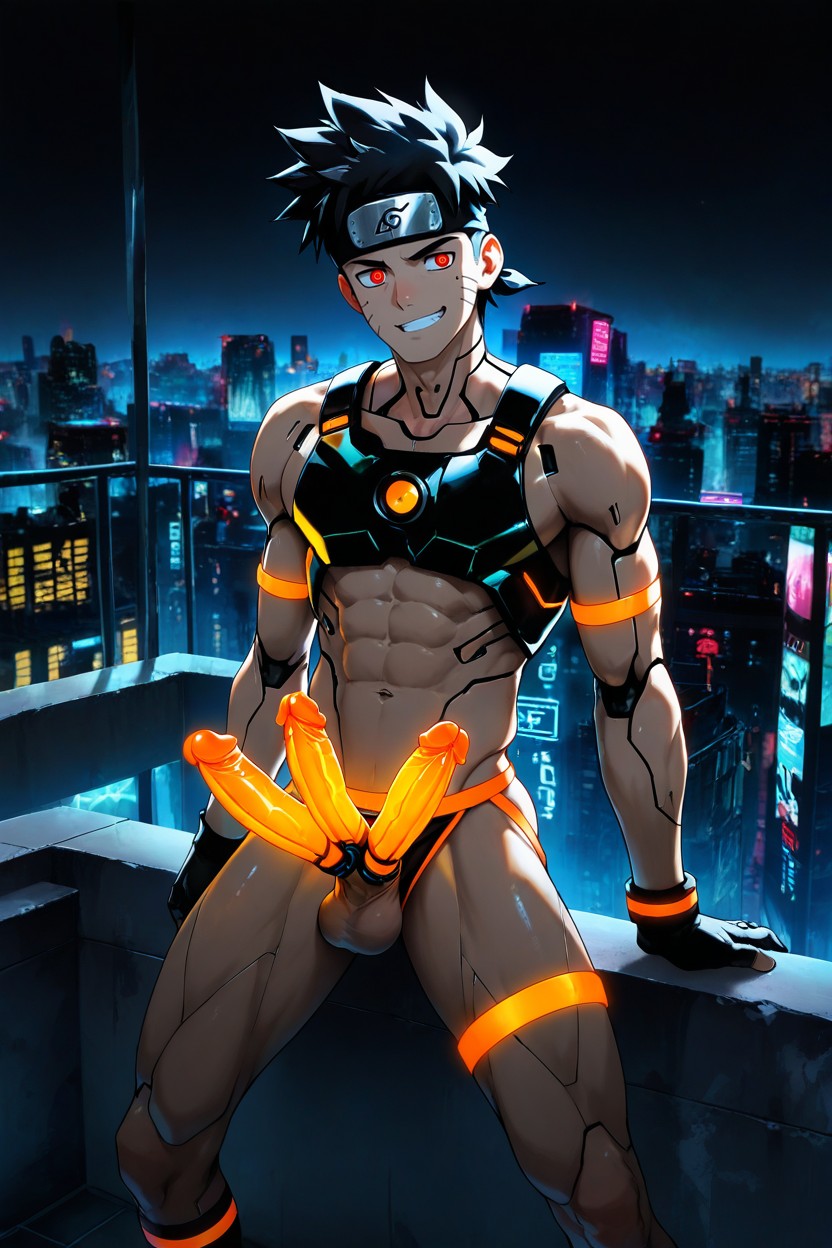 Tomboy, Sagging Balls, Dynamic Pose ゲイAIポルノ