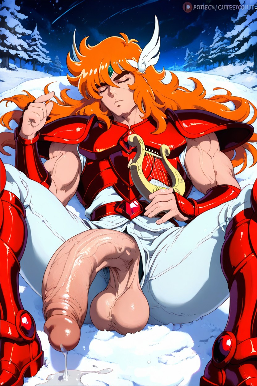 White Pants, Muscles, Red Metal Boots AI Gay Porn