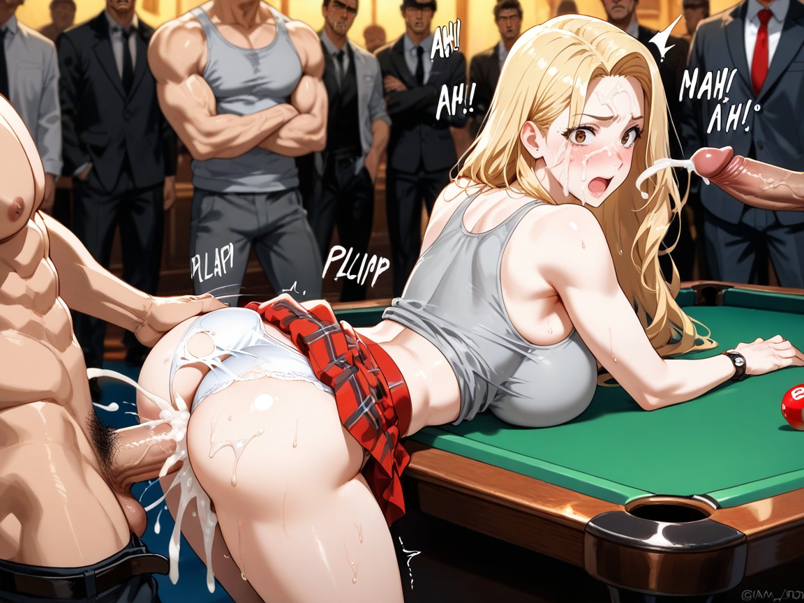 Big Tits, Motion Lines, Long Blonde Hair AI Gay Porn