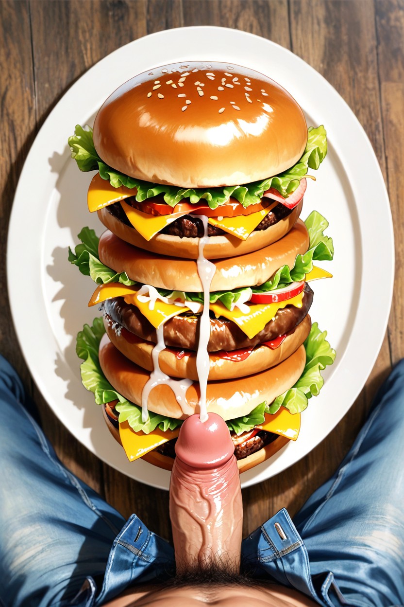 Top Down, Cock Out Of Jeans, Close Up AI Gay Porn